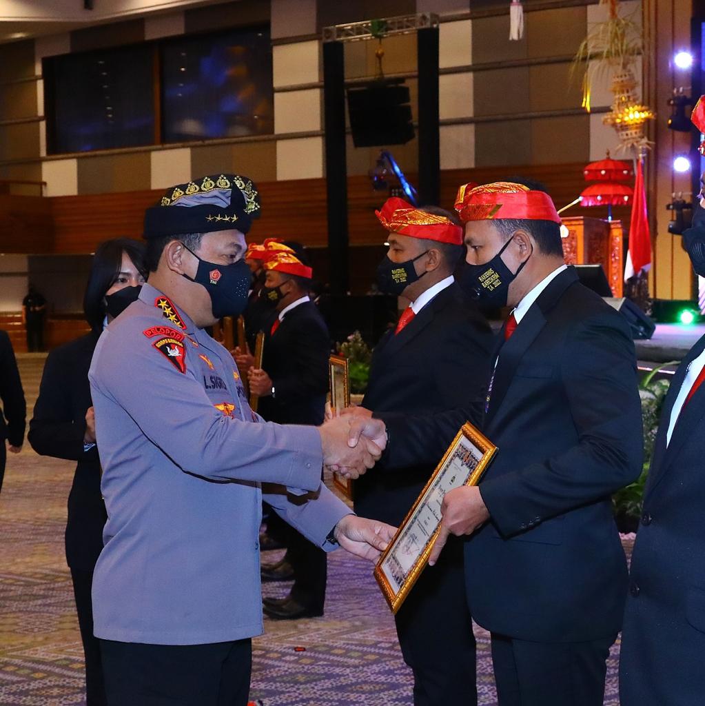 Ditreskrimum Polda Lampung Terima Penghargaan Implementasi  Restoratif Justice 