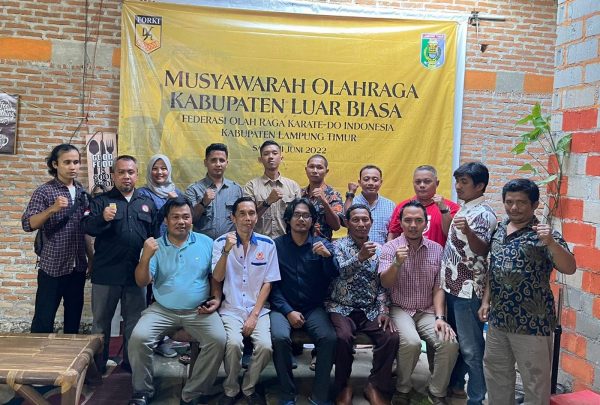 Musyawarah Luar Biasa Chandra Bangkit Saputra Pimpin FORKI Lampung Timur