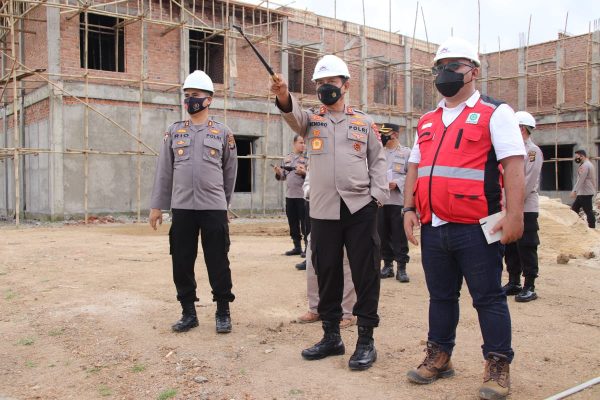Kapolda Lampung Cek Progress Pembangunan Mako Polres Pringsewu