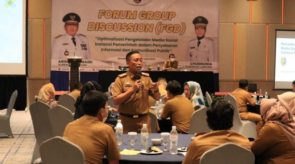 Diskominfo Lampung Gelar FGD Admin Media Sosial Seluruh Instansi