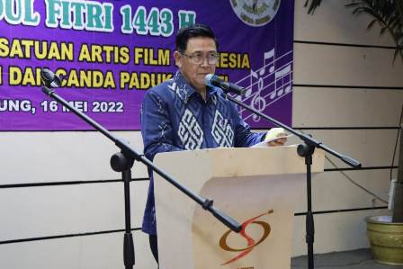 Asisten Administrasi Umum Pemprov Lampung Hadiri Halal Bihalal PD PARFI dan PP Bintang Nyanyi