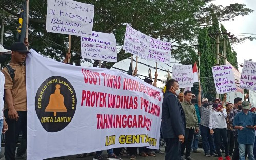 LSM Genta Desak Usut Dugaan Korupsi Proyek DAK 2021 di Lamtim Yang Mandeg di Kejati Lampung