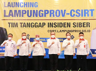 Pemprov Lampung Luncurkan Tim Tanggap Insiden Siber