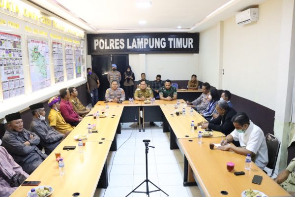 Kapolres dan Wakil Bupati Ajak FKUB dan Tokoh Agama Jaga Kamtibmas Lampung Timur