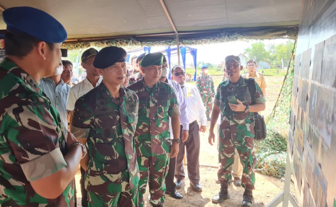 Danlanud BNY Dampingi Waaster Panglima TNI Tutup Serbuan Teritorial TNI