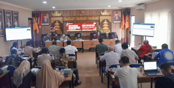 Rakor KPU Provinsi Lampung Paparkan Pemutakhiran Data Pemilih Berkelanjutan Semester Satu