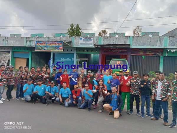 KNPI bersama Ormas PP dan LMP Kemiling Sinergi Melaksanakan Giat Jumat Bersih