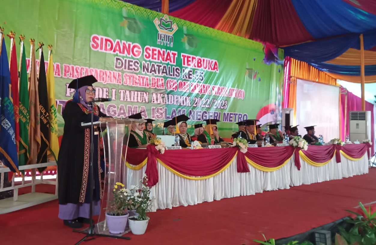 1.069 Mahasiswa IAIN Metro Diwisuda Termasuk Wali Kota