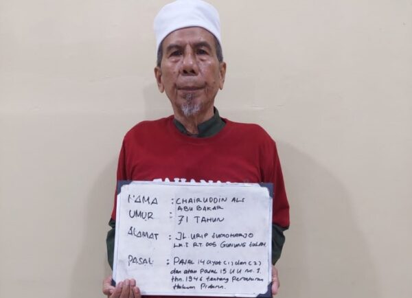 Perkara Ketua Hilafatul Muslimin Kota Bandar Lampung P21 Krimum Polda Lampung Segera Limpahkan Chairuddin ke JPU