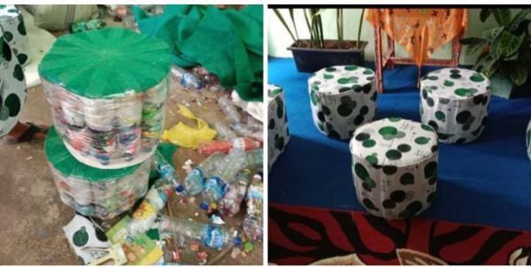 Usai Libur Sekolah, Siswa MIN 2 Lambar Hasilkan Sofa Ecobrick