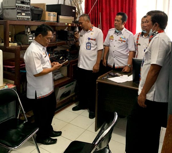 Monitoring Petugas Radio di Seluruh Kecamatan, Kominfo Lambar Gelar Apel