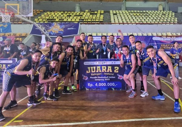 Tim Basket Pengayoman Binaan Kalapas Kota Agung Raih Juara 2 Turnamen “Mandiri Basketball Action Lampung 2022”