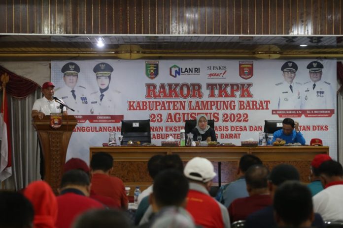 Wagub Chusnunia Beri Arahan dalam Rakor TKPK Lampung Barat