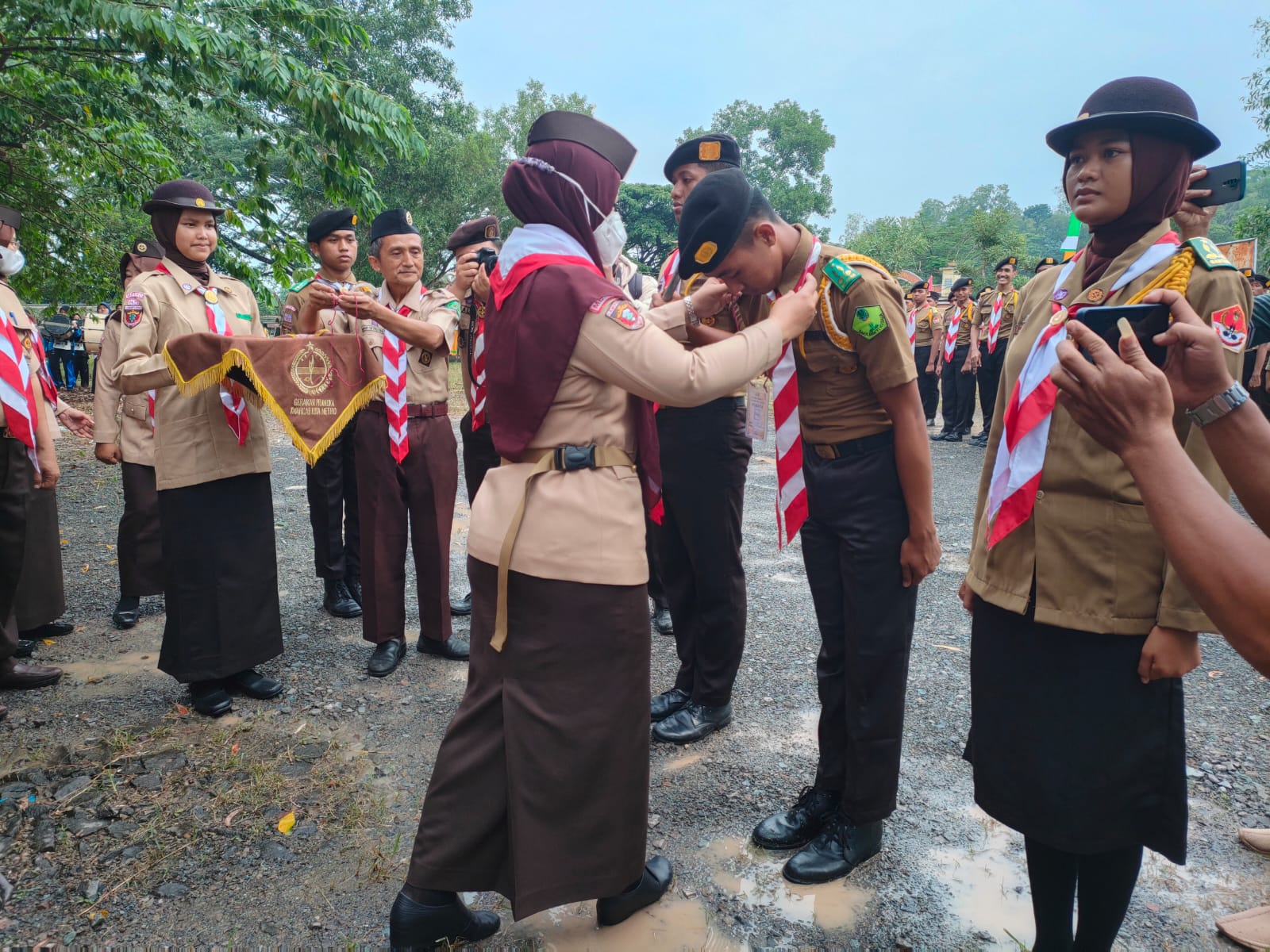 Peringatan HUT Pramuka ke 61, Kwarcab Metro Gelar Kemah Bhakti Di Buper