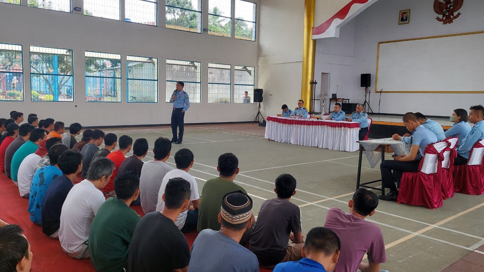 Sosialisasi dan Diskusi Bersama WBP Tentang Hak dan Kewajiban serta Tata Tertib Lapas Kelas II B Kota Agung