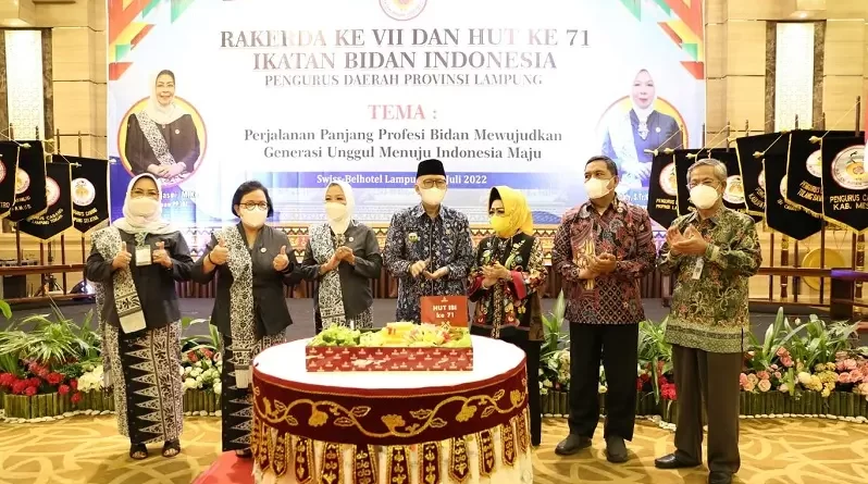 Rakerda VII IBI Lampung, Gubernur Dorong Bidan Tingkatkan Kompetensi dan Pelayanan