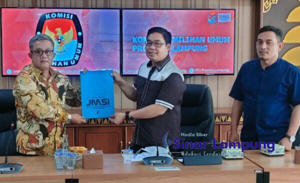Wujudkan Pemilu Berkualitas KPU Lampung Gandeng JMSI