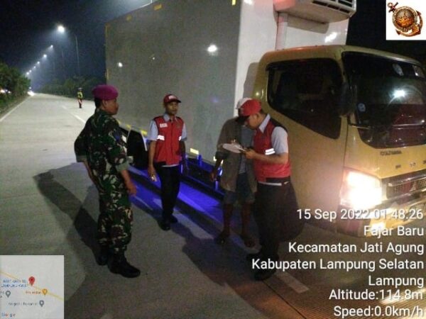 137 Kendaraan Terjaring Operasi Microsleep di Tol Sumatera Ruas Bakauheni-Terbanggi Besar