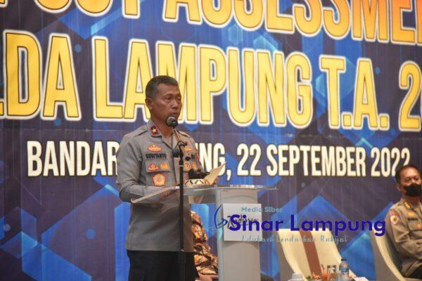 Peningkatan SDM, Wakapolda Lampung Buka Kegiatan Post Assesment