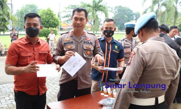 Test Urine Ratusan Personil dan ASN Polres Lamtim Dinyatakan Negatif