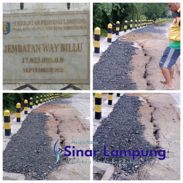 Komisi III DPRD Lamteng Sidak Ambrolnya Jembatan Way Billu, Alzier Minta Penegak Hukum Turun Tangan