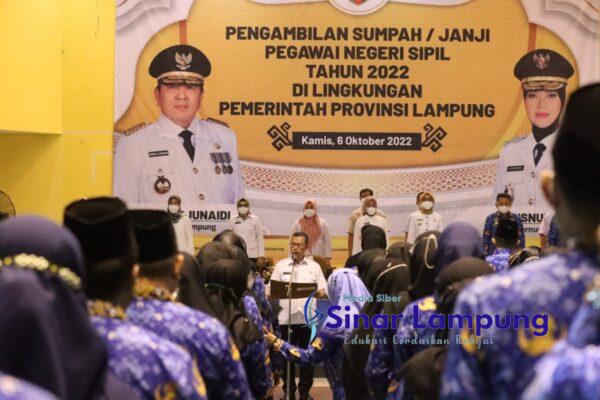 Dilantik Jadi Pegawai 439 ASN Baru Pemprov Lampung Wajib Milik Kompetensi Sociocultural