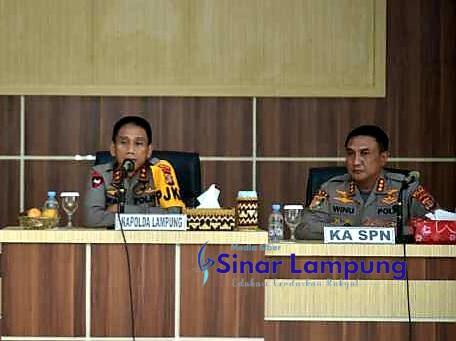 Kunjungi SPN Kemiling Kapolda Lampung Ingatkan Gadik Kembangkan Wawasan dan Jaga Citra Polri