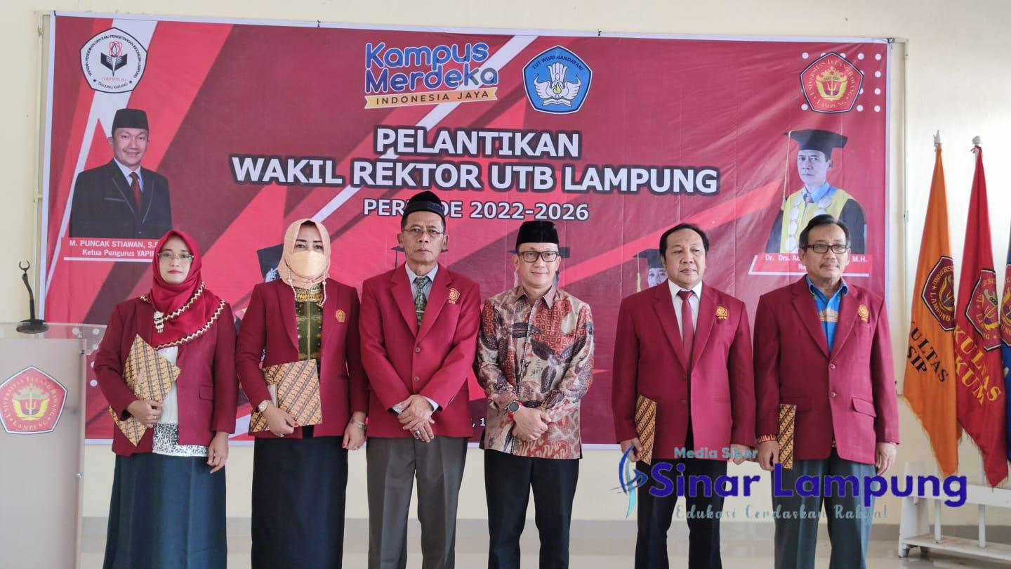 Empat Wakil Rektor UTB di Lantik