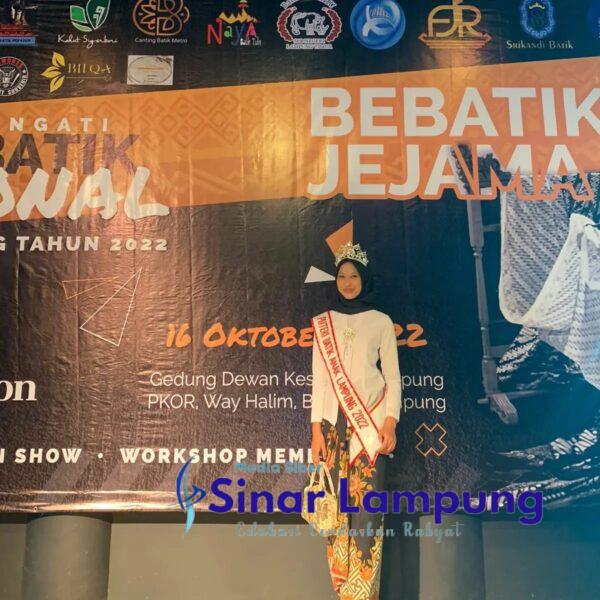 Atifah Bersiap Maju di Ajang Nasional Pemilihan Putri Batik Cilik Indonesia 2022
