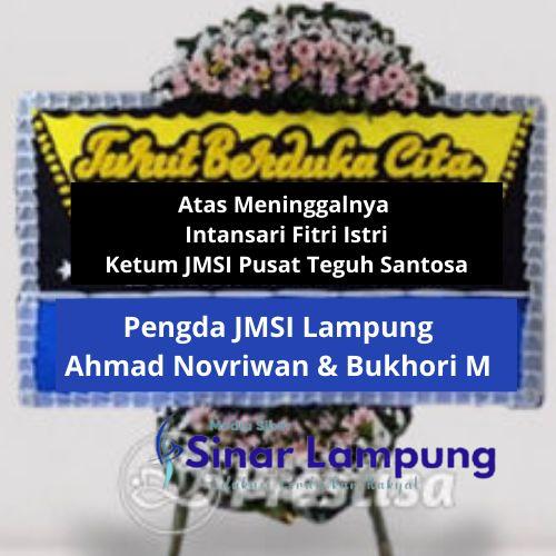 Ketum Teguh Sentosa Berduka Istri Tercinta Wafat Ketua JMSI Lampung Sampaikan Bela Sungkawa