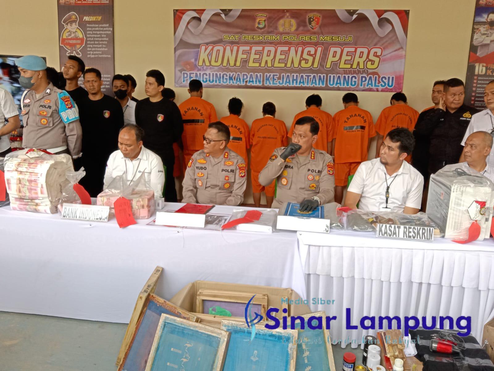 Polisi Berhasil Ungkap Peredaran Uang Palsu di Mesuji