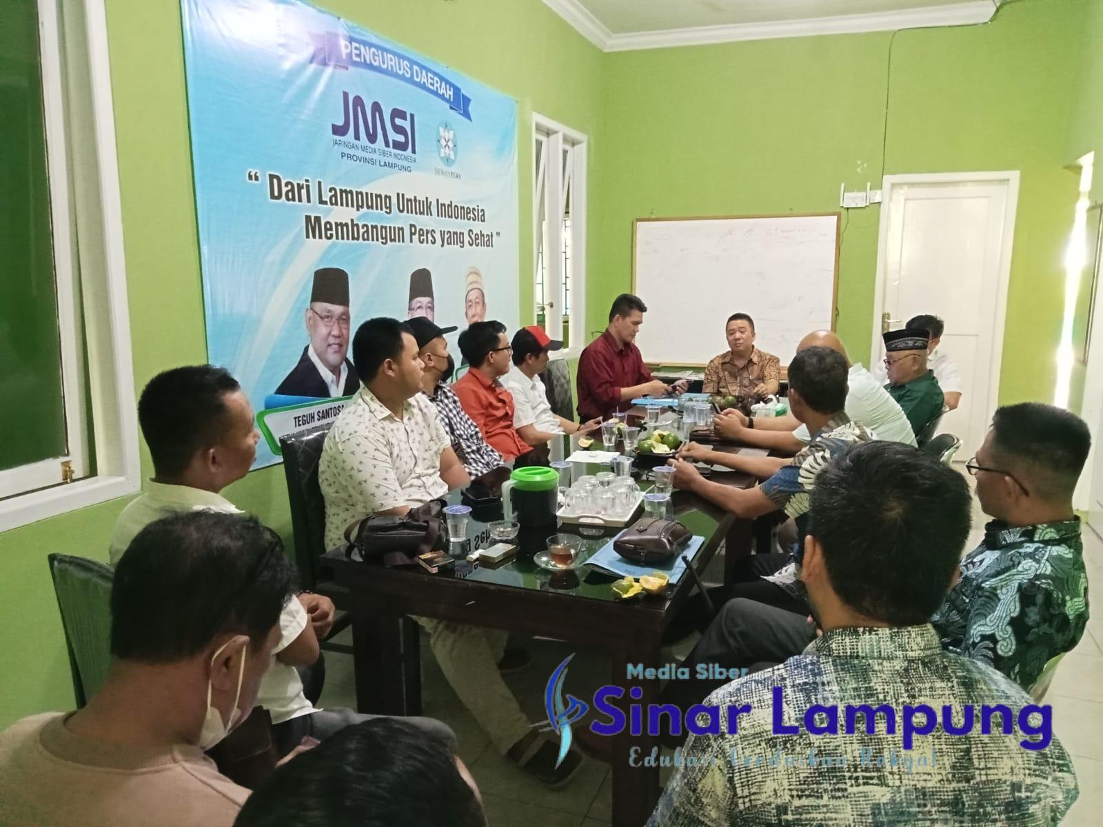 Pengda JMSI Lampung Mantapkan Persiapan Pelantikan Pengurus JMSI Kabupaten