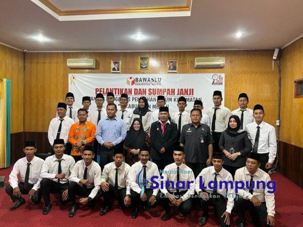 Dua Puluh Satu Panwaslu Kecamatan di Mesuji Dilantik