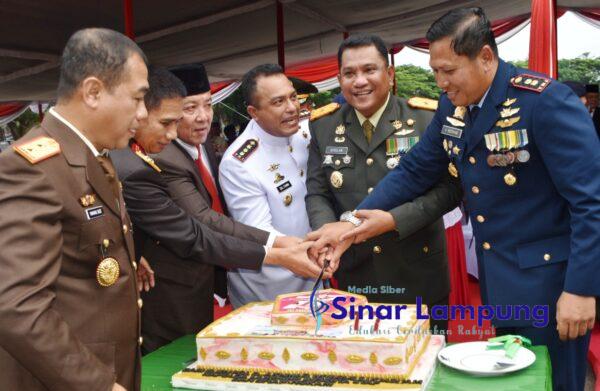Upacara TNI HUT Ke-77 di Saburai Berlangsung Dengan Khidmat