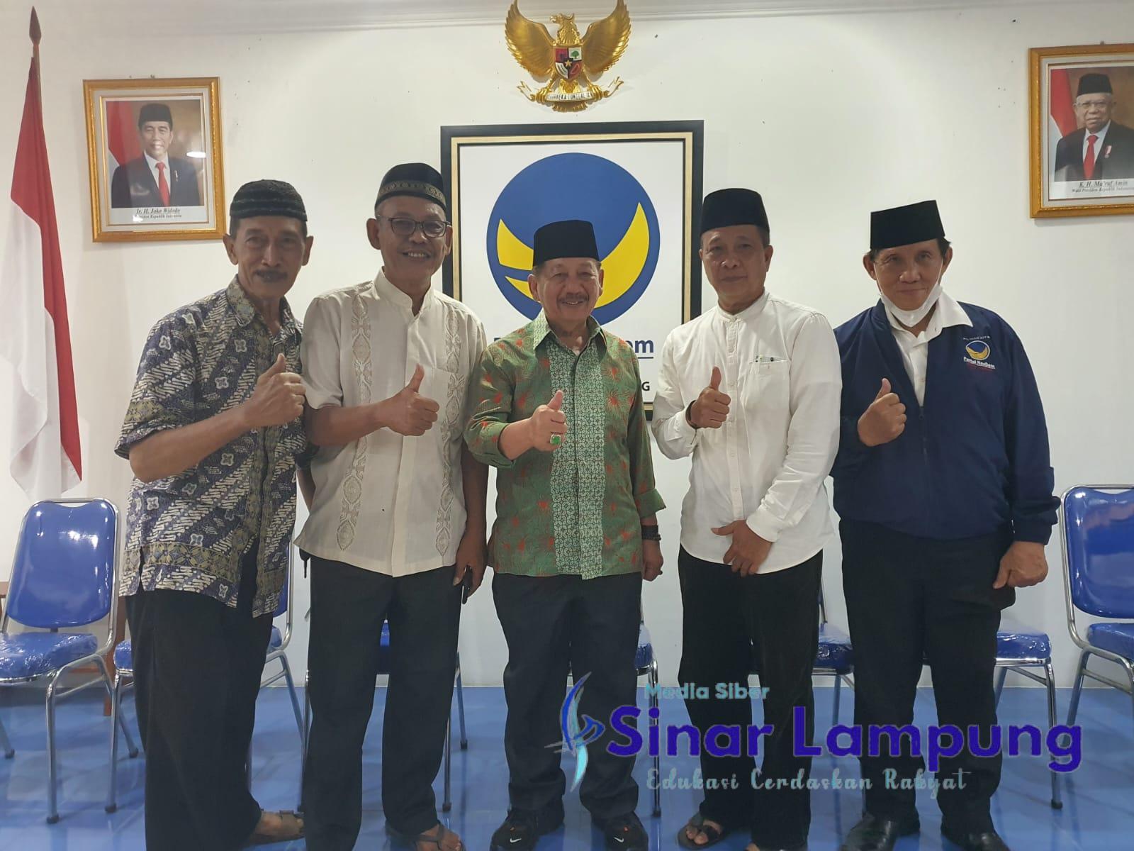 Gani Bazar Hadiri Pengajian di DPW Nasdem Provinsi Lampung