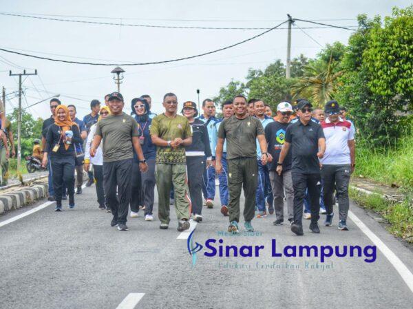 Peringati Hari Pahlawan Tahun 2022, Kodim Way Kanan Gelar Jalan Sehat