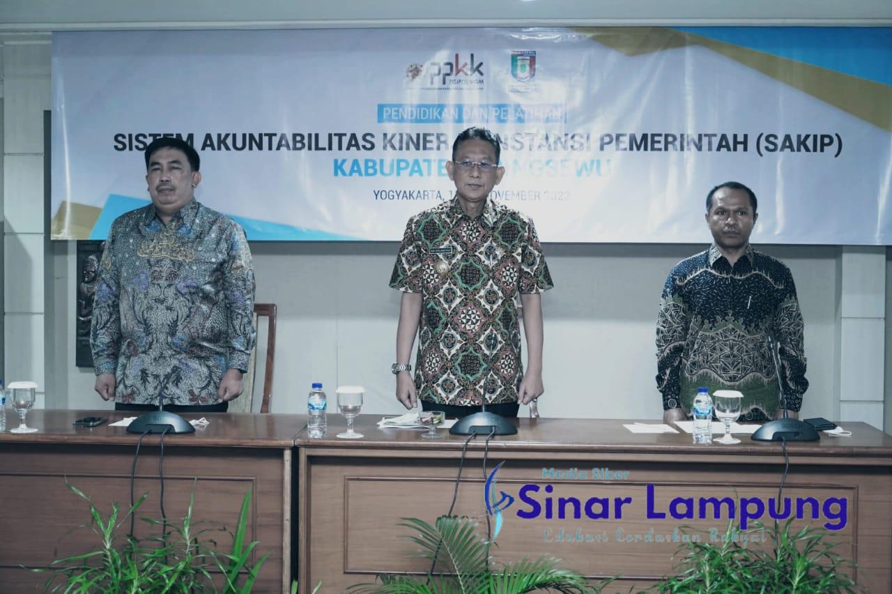 Penjabat Bupati Pringsewu Buka Diklat SAKIP Pola Kontribusi Dengan PPKK Fisipol UGM