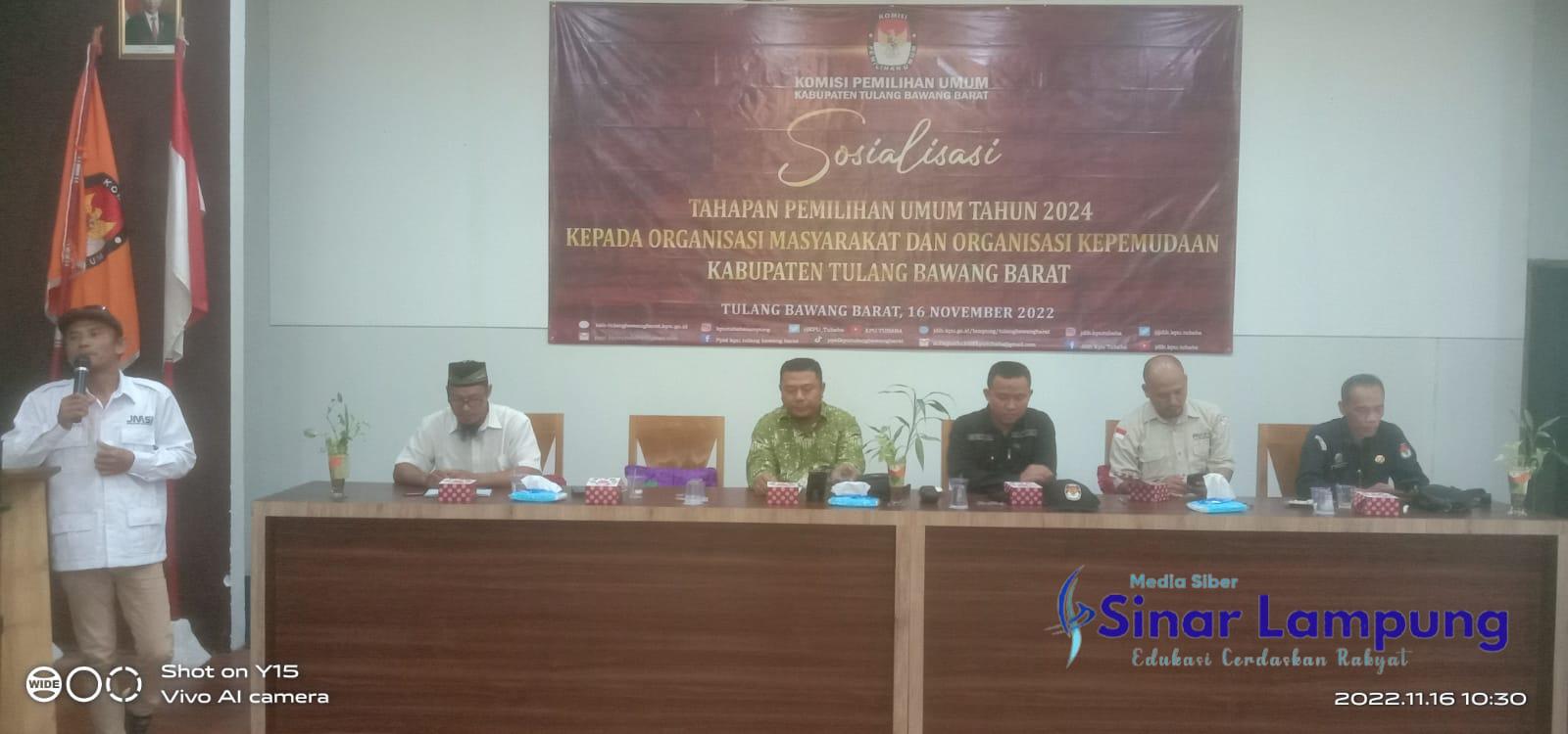 Jelang Tahun Politik, JMSI dan KPU TUBABA Gelar Sosialisasi