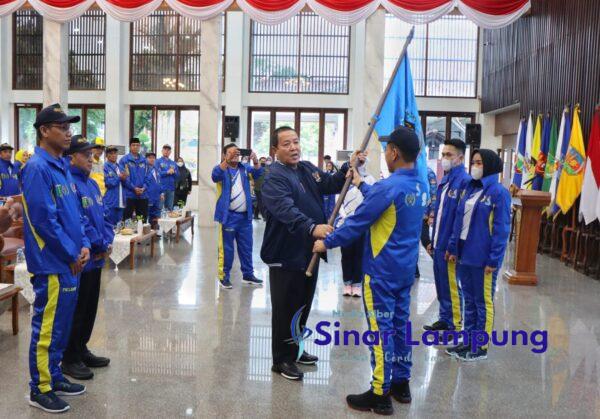 Gubernur Arinal Lepas Kontingen Porwanas XIII Tahun 2022 ke Malang-Jawa Timur