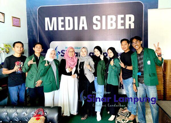 Mahasiswa KPI UIN Raden Intan Magang di Kantor Redaksi Sinarlampung