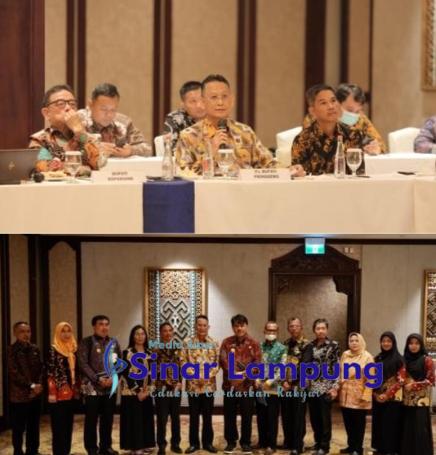 Pemkab Pringsewu &amp; Kementerian ATR Rakor Lintas Sektor Bahas Ranperda RTRW 2022-2042