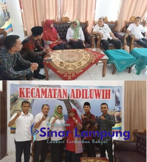 Tingkatkan Komunikasi dan Koordinasi, Panwascam Adiluwih Temui Unsur Pimpinan Kecamatan