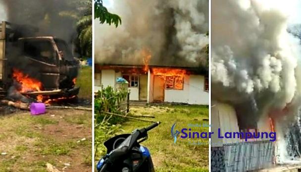 Mediasi Lamban Warga Bakar Mess dam Pasilitas Pabrik PT Gunung Aji Jaya