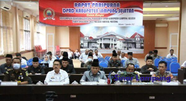 DPRD Lampung Selatan Paripurna RAPBD 2023