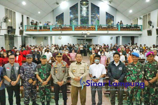 Forkopimda Lampung Tinjau Gereja Hingga Pos PAM Nataru di Bandar Lampung