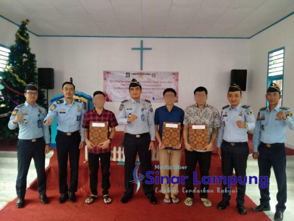 Natal 2022 Lapas Kota Agung Berikan 3 WBP Remisi Khusus Hari Raya