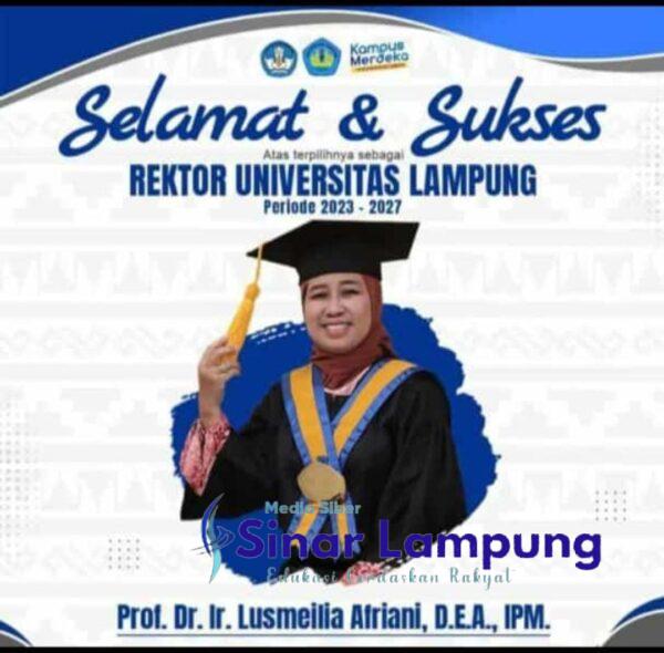Prof Lusmeilia Afriani Rektor Unila
