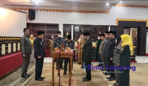 Enam Kepala Dinas Pemda Kota Metro Dilantik Pj PUPR Devinitif