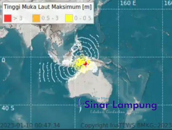 Gempa Magnitudo 7,9 Guncang Maluku dan Sultra 14 Wilayah Berpotensi Tsunami
