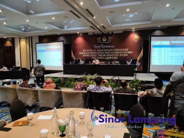 JMS Lampung Hadiri Uji Publik Rancangan Dapil dan Alokasi Kursi Pemilu 2024